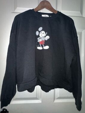 Disney Mickey Mouse Genuine Pullover Fleece Sweatshirt Size Large